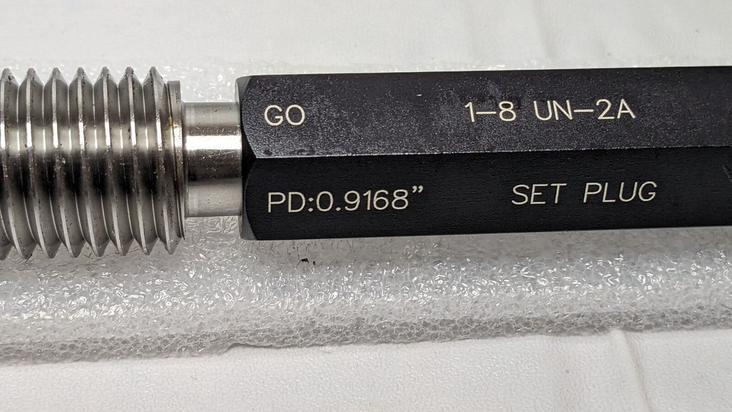 SPI Truncated Taperlock Gage Go & No Go 1-8 UN-2A 23-206-6