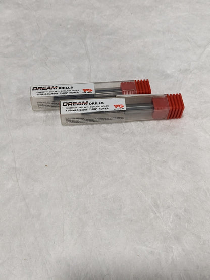 YG-1 Drill Bit 0.1700" Diam. 0.2362" Shank, 2.5984" OAL, 2 FL Qty 2 DH406011F