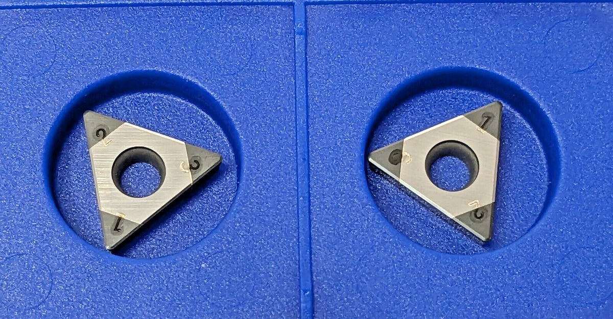 Seco PCBN Turning Inserts TCGW21.51S-00820-L1-C CBN200 QTY 2 02649622