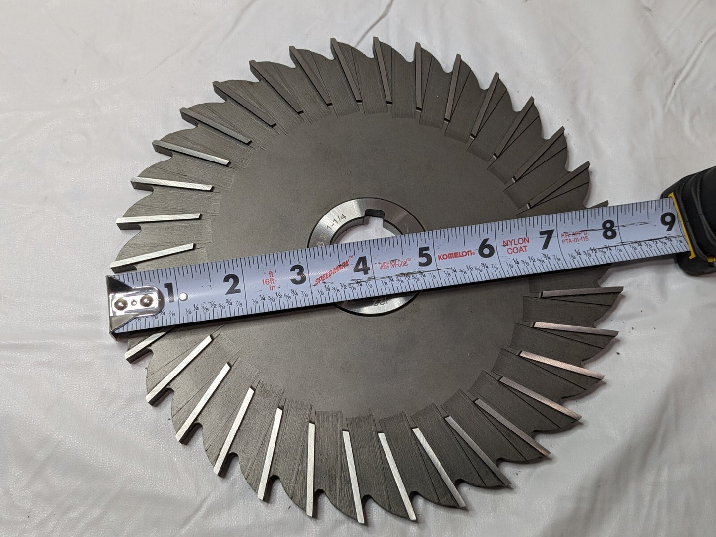 MOON Cutter Side Milling Cutter 8" Diam x 5/16" CW X 1-1/4" Arbor