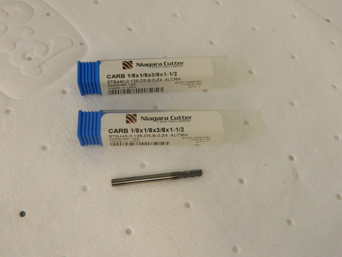 NIAGARA CUTTER Ball End Mill 3pk: 0.125" Dia 4 Fl Carbide 17004156