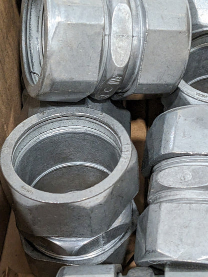 T&B Conduit Coupling: For EMT, Die Cast Zinc, 1-1/2" Trade Size Qty 10 TK215SC