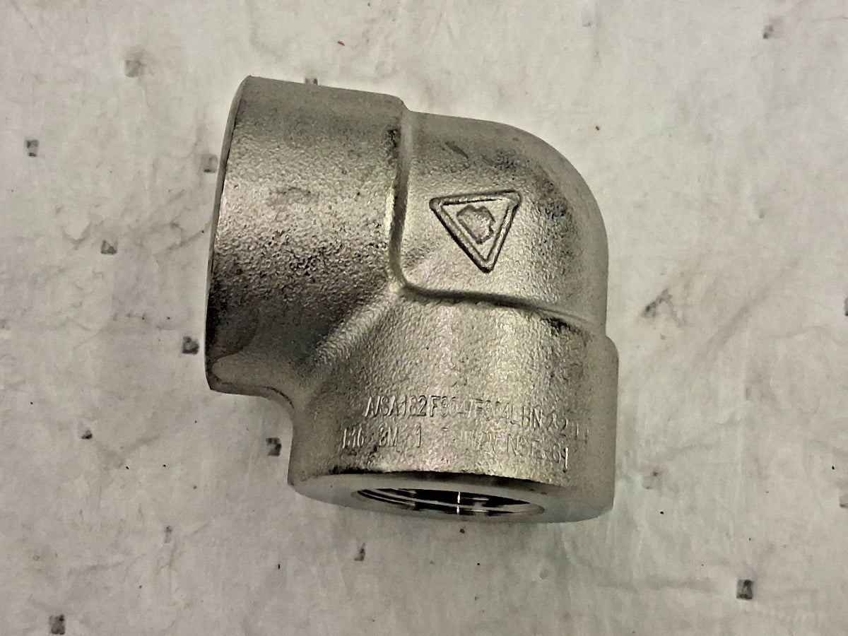 Pro Stainless Steel 90deg Elbow 1" Class 3000 ASTM A182 ASME 2TY91