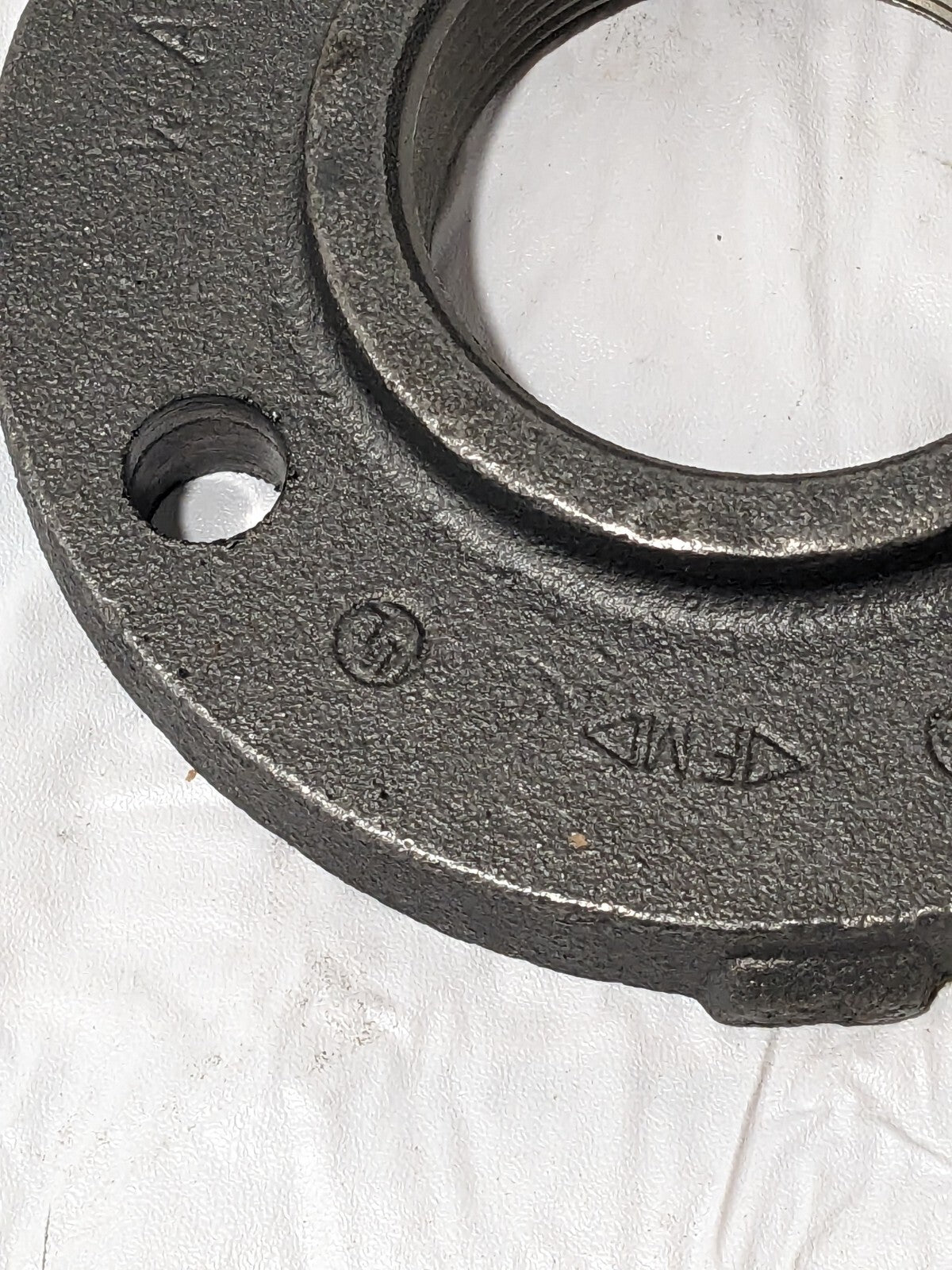 Ward Screwed Flange 3" x 7-1/2" Black Cast Iron Steam Companion FCICOF