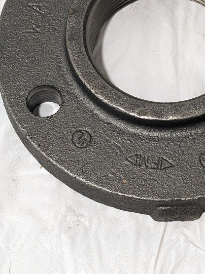 Ward Screwed Flange 3" x 7-1/2" Black Cast Iron Steam Companion FCICOF