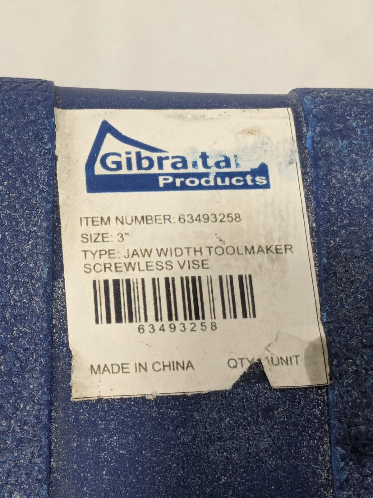 Gibraltar Toolmaker's Vise 3" Jaw Width, 3-3/4" Jaw Opening 63493258