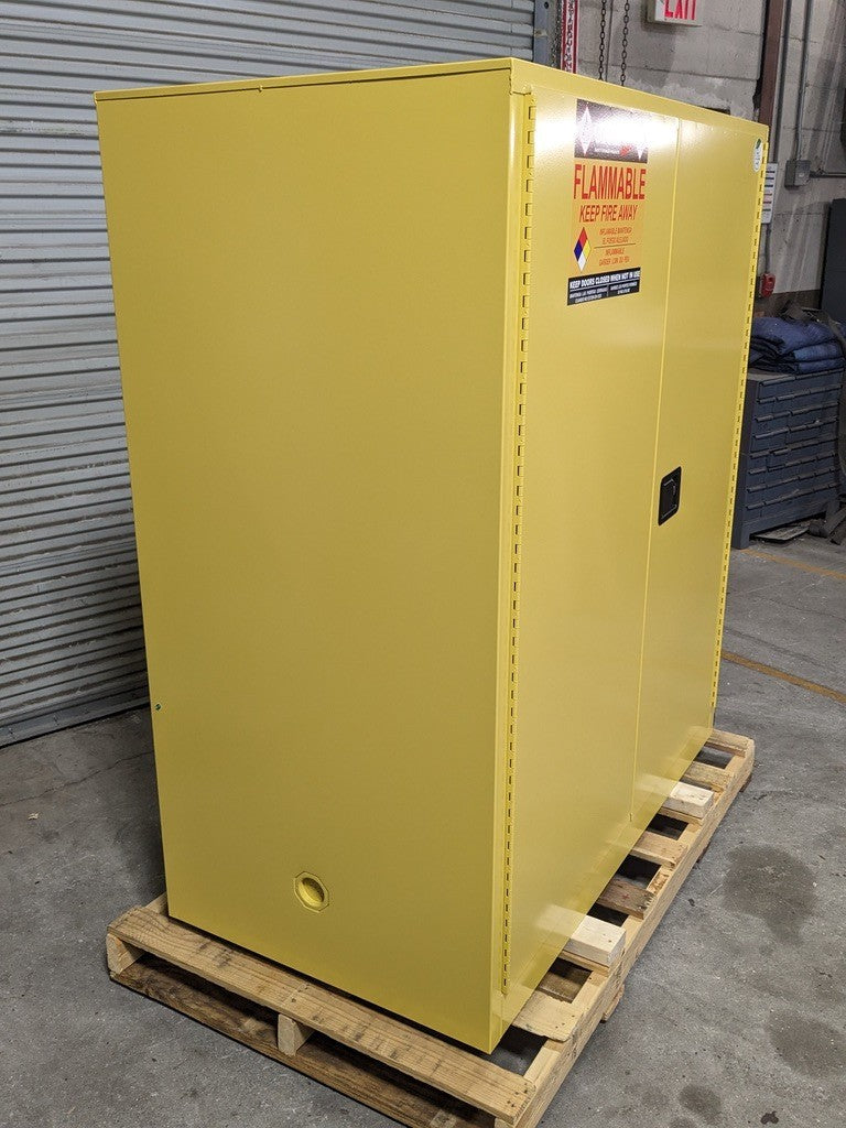 Securall Vertical Drum Storage Cabinet 120 Gal. Capacity V1110 Scratch N Dent
