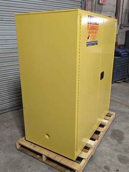 Securall Vertical Drum Storage Cabinet 120 Gal. Capacity V1110 Scratch N Dent