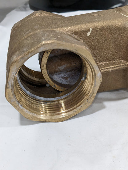 LEGEND VALVE Gate Valve: Non-Rising Stem, 2-1/2" Pipe, Threaded, Bronze 104-509