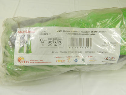 ATG MaxiChem 14" Nitrile Coated Nylon Lycra Chemical Work Glove Qty 12 56-6