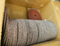 SAIT Fiber Disc qty100 5" Disc Dia, 7/8" Hole, 24 Grit, Aluminum Oxide 53024