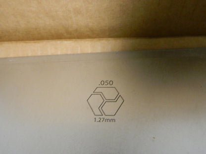 Maudlin Slotted Shim Stock 8"Long x 8" Wide x 0.05" Thick Qty 10