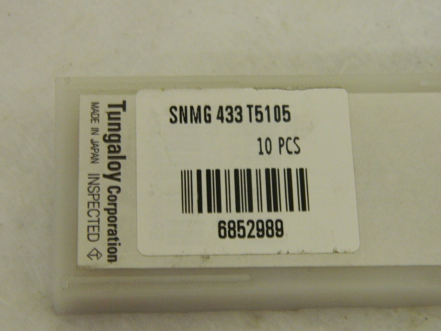 Tungaloy SNMG433 Grade T5105 Carbide Turning Insert  Qty. 10 6852989