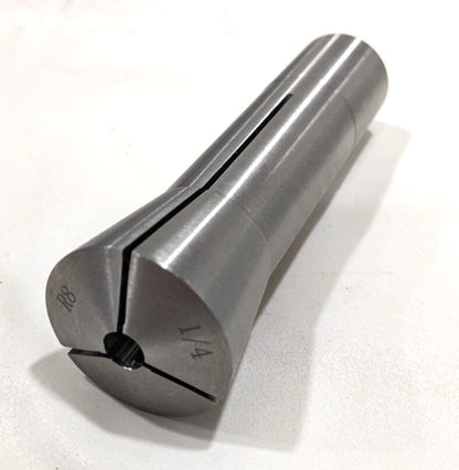 R8 Round Collet  1/4" Bore  7/16-20 Drawbar Thread  Steel  231-4716
