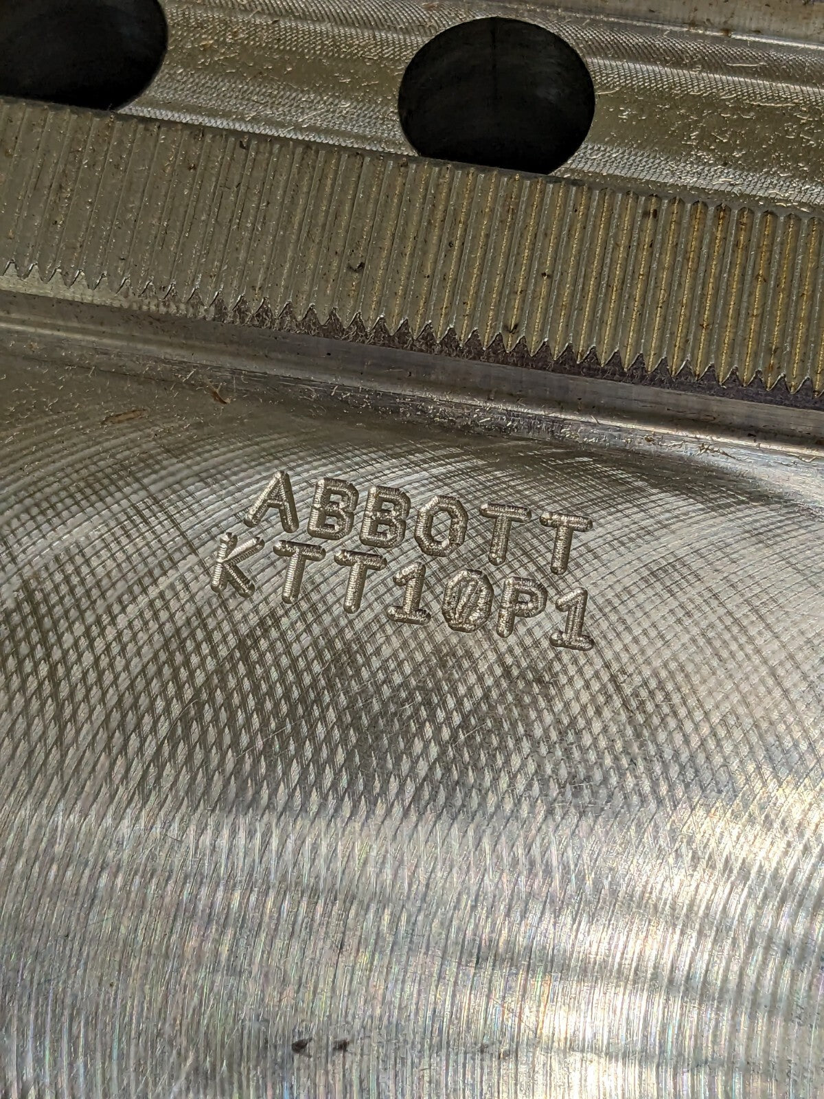 Abbott Soft Lathe Chuck Jaw: Serrated 10 OAW, 4 OAH Qty 2 Jaws KTT10P1