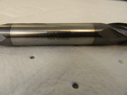 HERTEL Square End Mill: 1/2 Dia 4 Fl HSS EF99921327