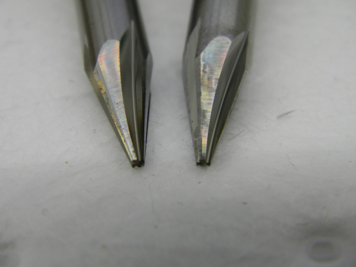 HARVEY TOOL 2-1/2 OAL Solid Carbide Chamfer Mill 4FL QTY 2 876415