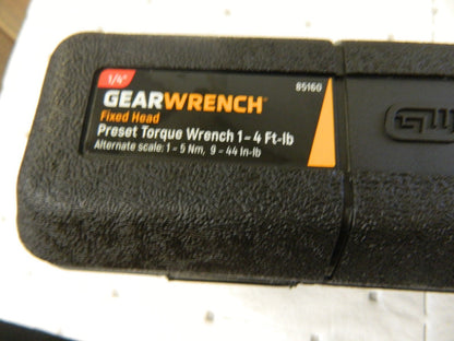 GEARWRENCH Torque Wrench: 1/4 Drive 85160