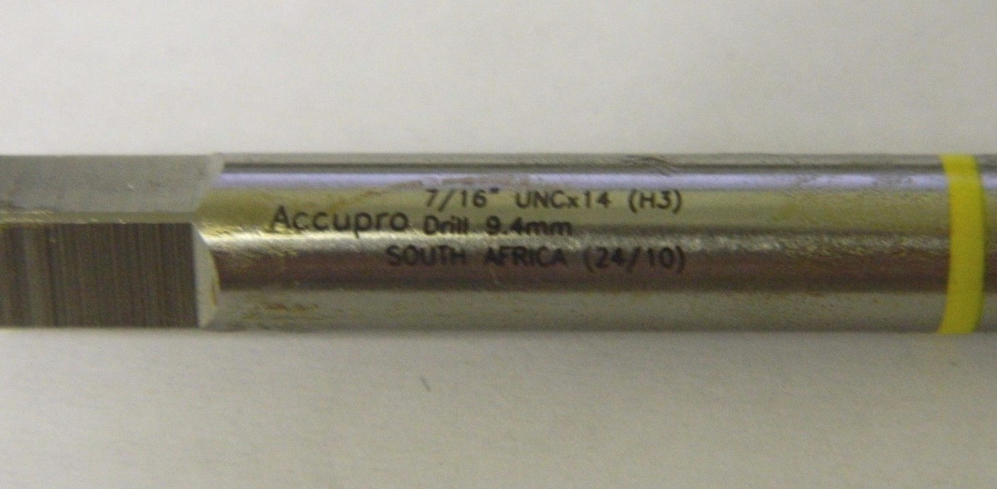 Accupro Spiral Point Taps 7/16-14" UNC H3 3FL HSSe Lot of 4 #09223736