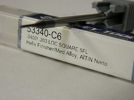 Harvey LOC .203" Square Finisher EndMills QTY 2  53340-C6