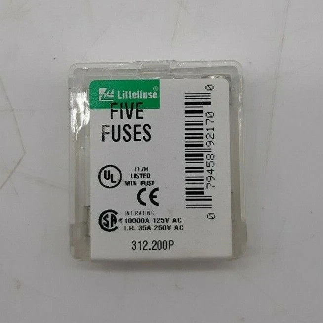 Littelfuse Fast-Acting 3AG Type Glass Fuse (0312.200VXP) 10 Pack