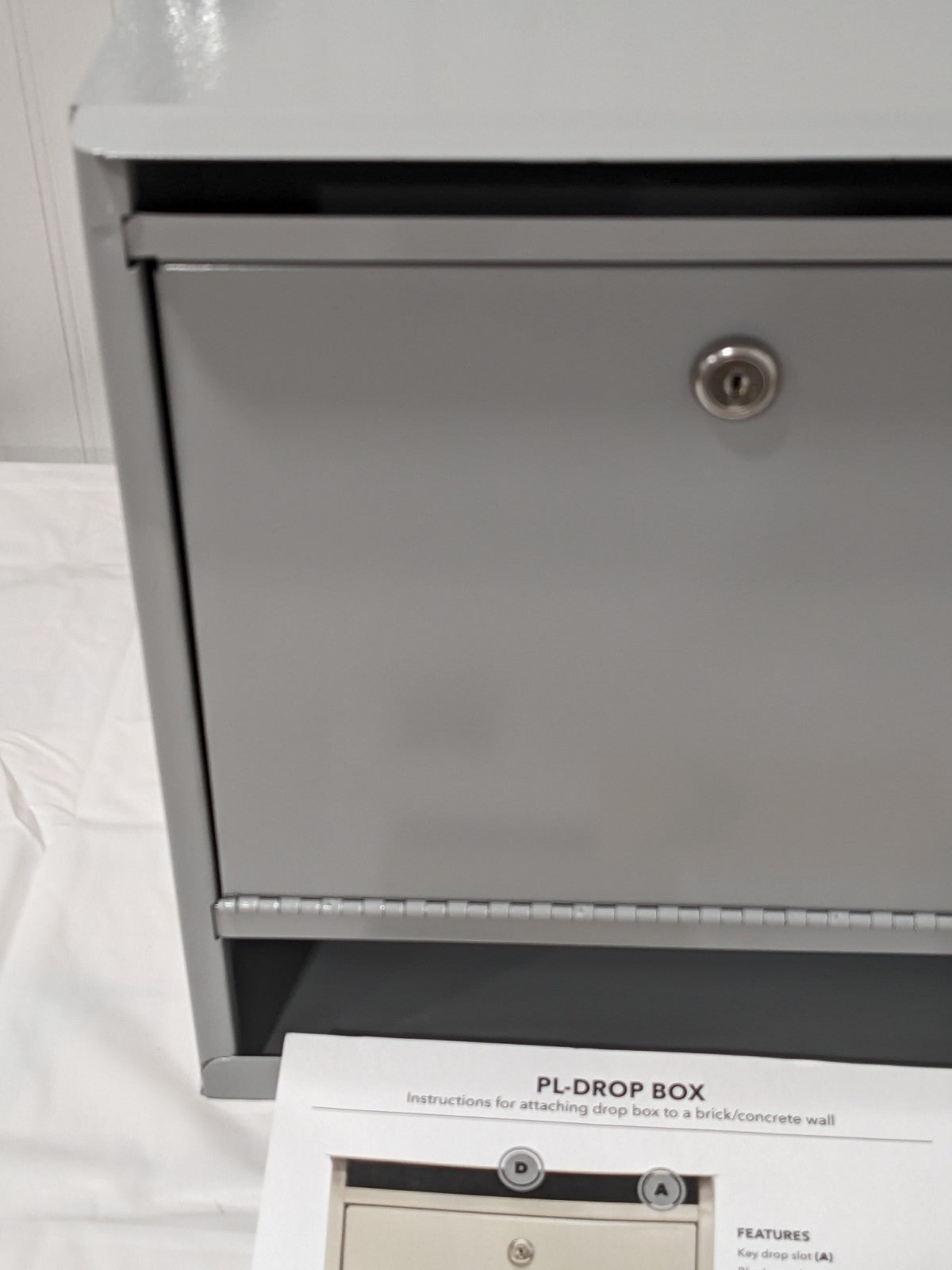 PLATT & LABONIA Key Control: Drop-Off Box, Gray PL-DROPBOX