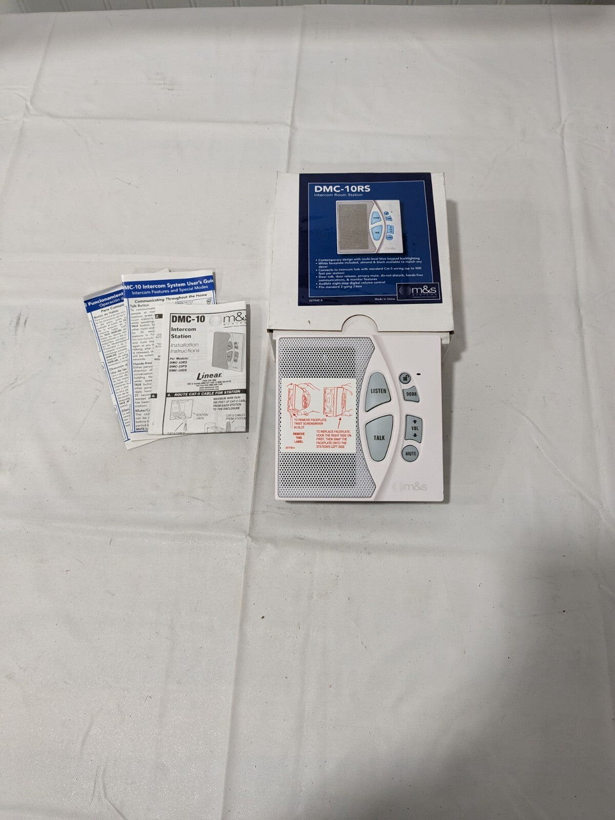 M&S Systems Intercom Room Station, White DMC-10RS