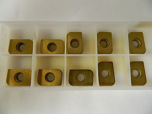 New Tech EM19156 Grade ENT5T Carbide Milling Insert QTY 10 EM19156ENT5T
