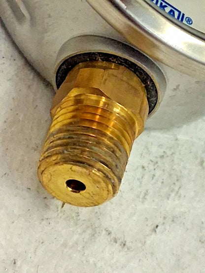 WIKA Pressure Gage 2-1/2" Dial Dia 1/4" Lower Mount 9767096