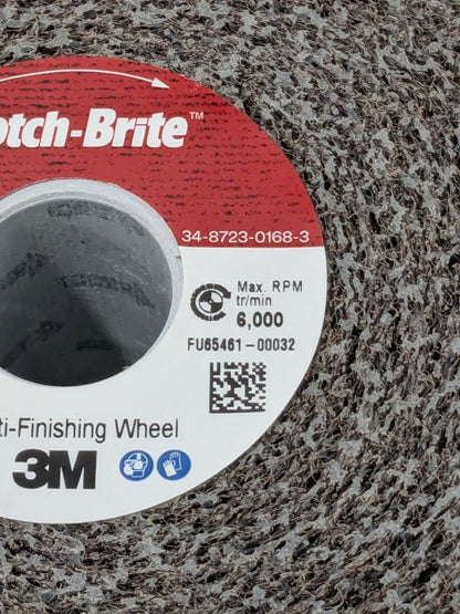 3M Deburring Wheel: 6" X 3" X 1", Density 2, Silicon Carbide 7000148248