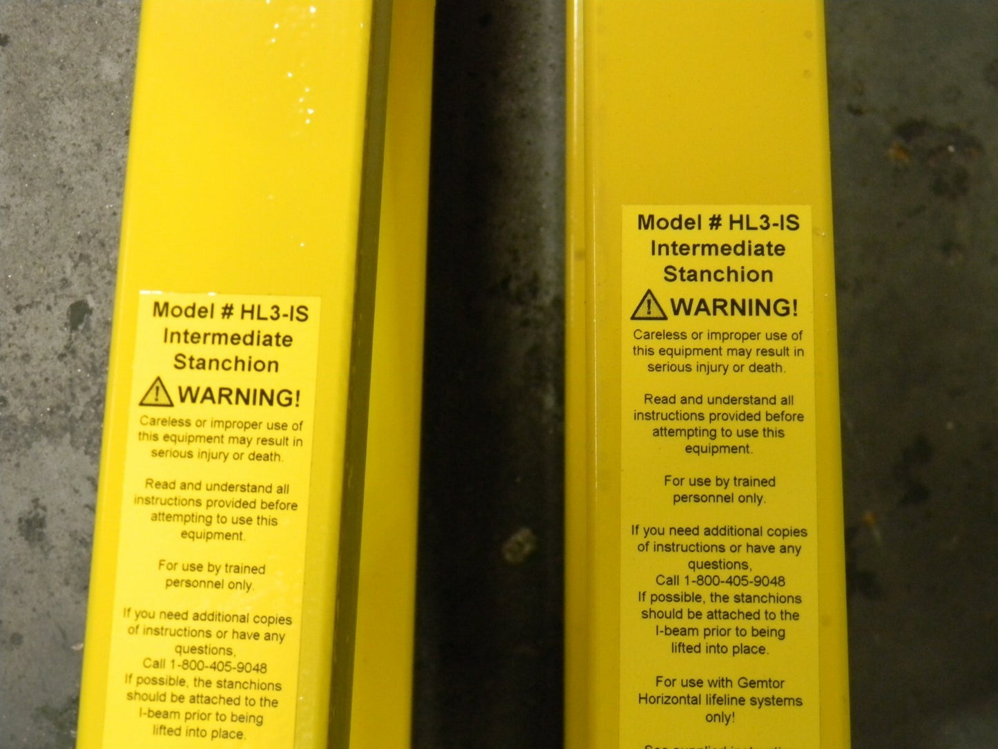 Gemtor Intermediate Stanchion Add-On for Horizontal Lifeline System HL3-IS