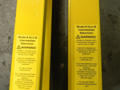 Gemtor Intermediate Stanchion Add-On for Horizontal Lifeline System HL3-IS