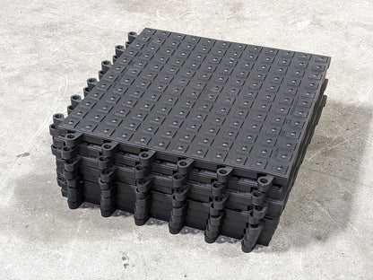 Set of 8 Wearwell Ergodeck Interlocking Anti-Fatigue Mat 18" x 18" Tiles
