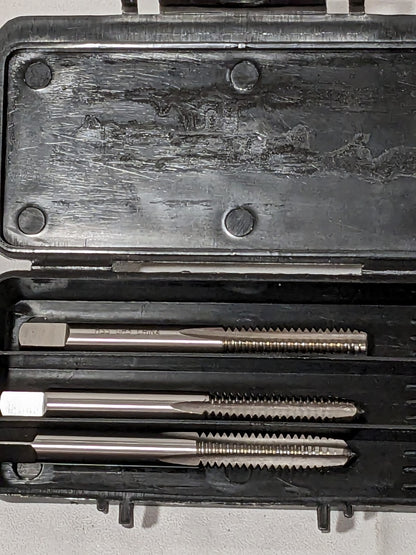 Interstate 3 Pc Tap Set: 1/4-20 UNC, 4 Flute, HSS, Bright Finish 04470233