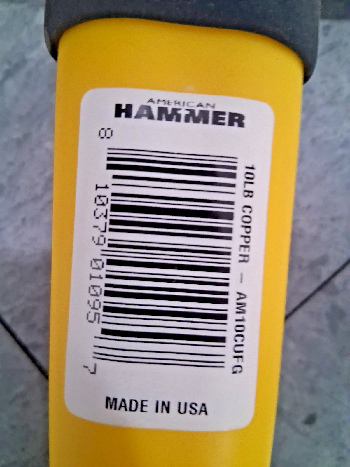 American Hammer 10 Lb Head Nonsparking Hammer AM10CUFG