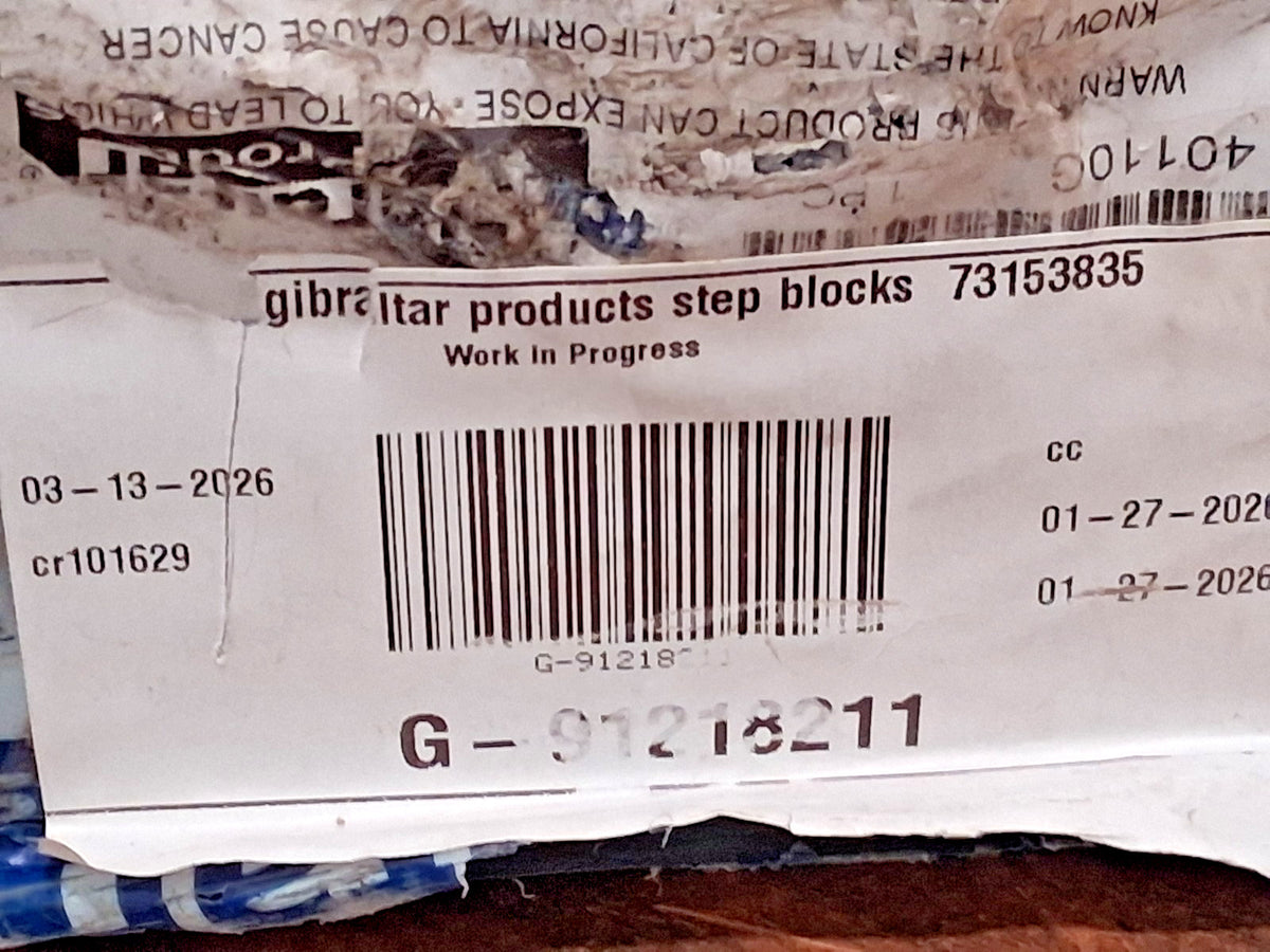 Gibraltar Steel Step Blocks 2 Pieces 3-1/2 to 9" Height Adjustment 73153835
