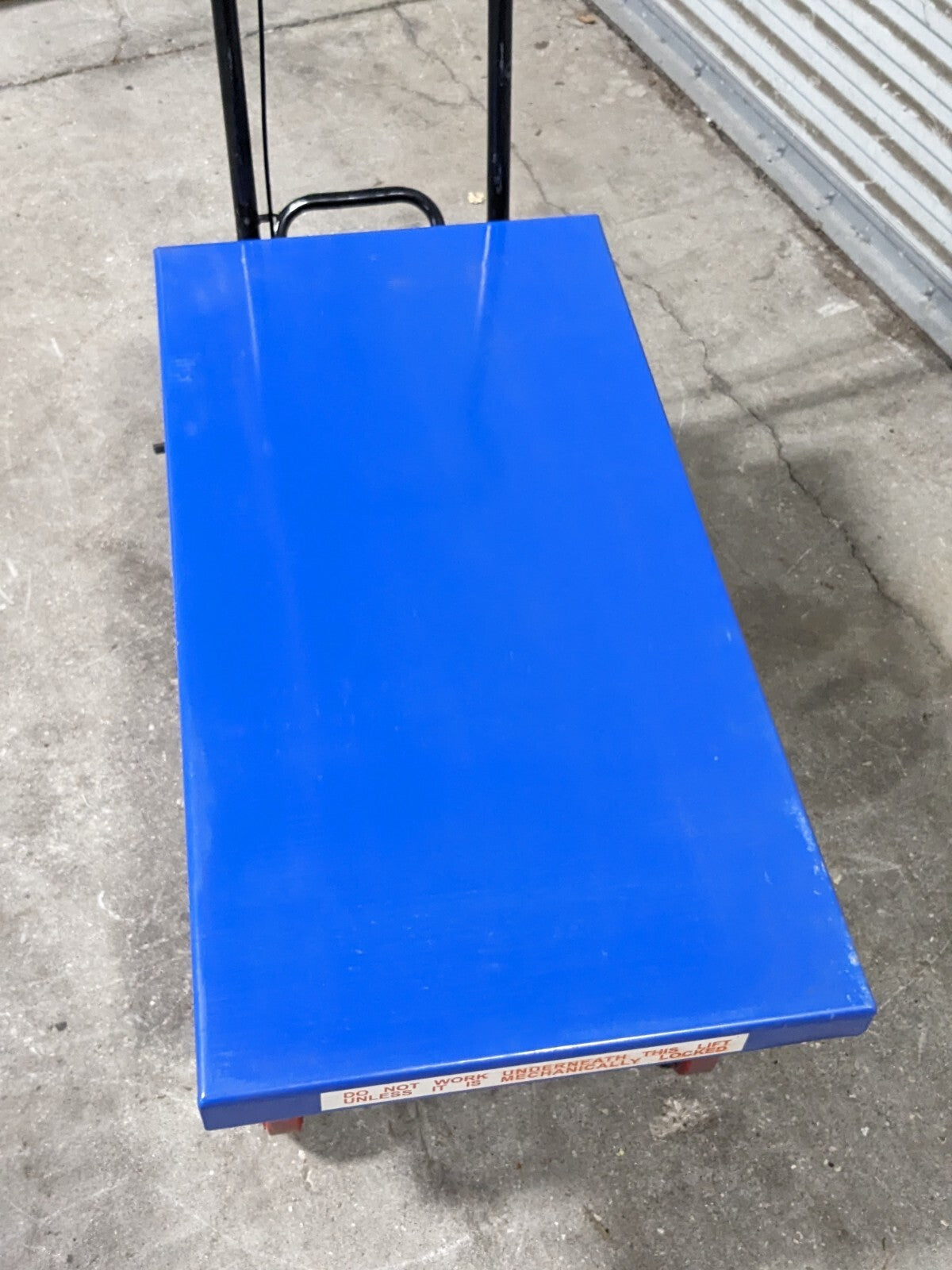 Pro Source Hydraulic Scissor Lift Cart 2000 lb Cap. 40" x 20" Platform AS90
