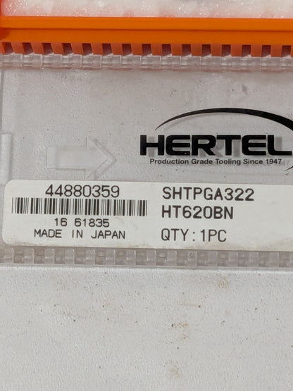 HERTEL Turning Insert: SHTPGA322 HT620BN, PCBN 44880359