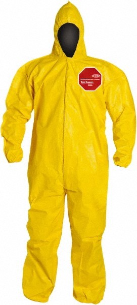 Dupont Chemical & Abrasion Protection Coveralls QTY12 SizeXL QC127BYLXL001200