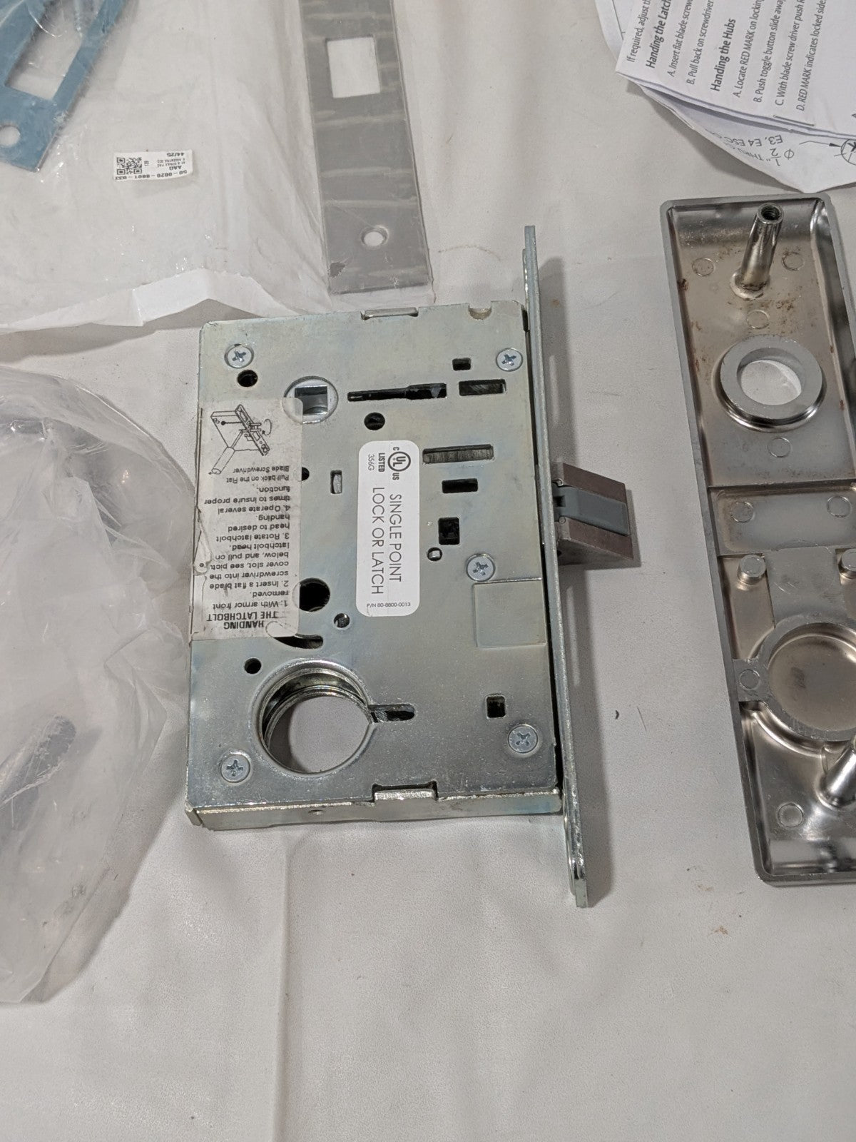 Assa Abloy Accentra for 1 3/4 to 2 1/8" Doors, Satin Chrome 085330