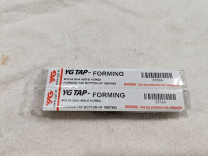 YG-1 Thread Forming Taps 2pk: #10-24 UNC, Bottoming HSS Z3324