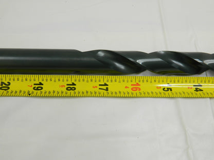 HERTEL HSS Extra Length Drill Bit 0.75 Dia, 118 °, 18 FL L, 24 OAL 89315758