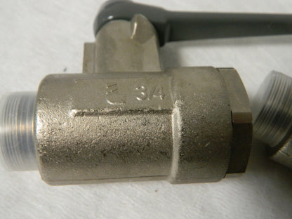 Legris 3/4" Pipe Brass Standard Ball Valve Qty 3 0401 18 27