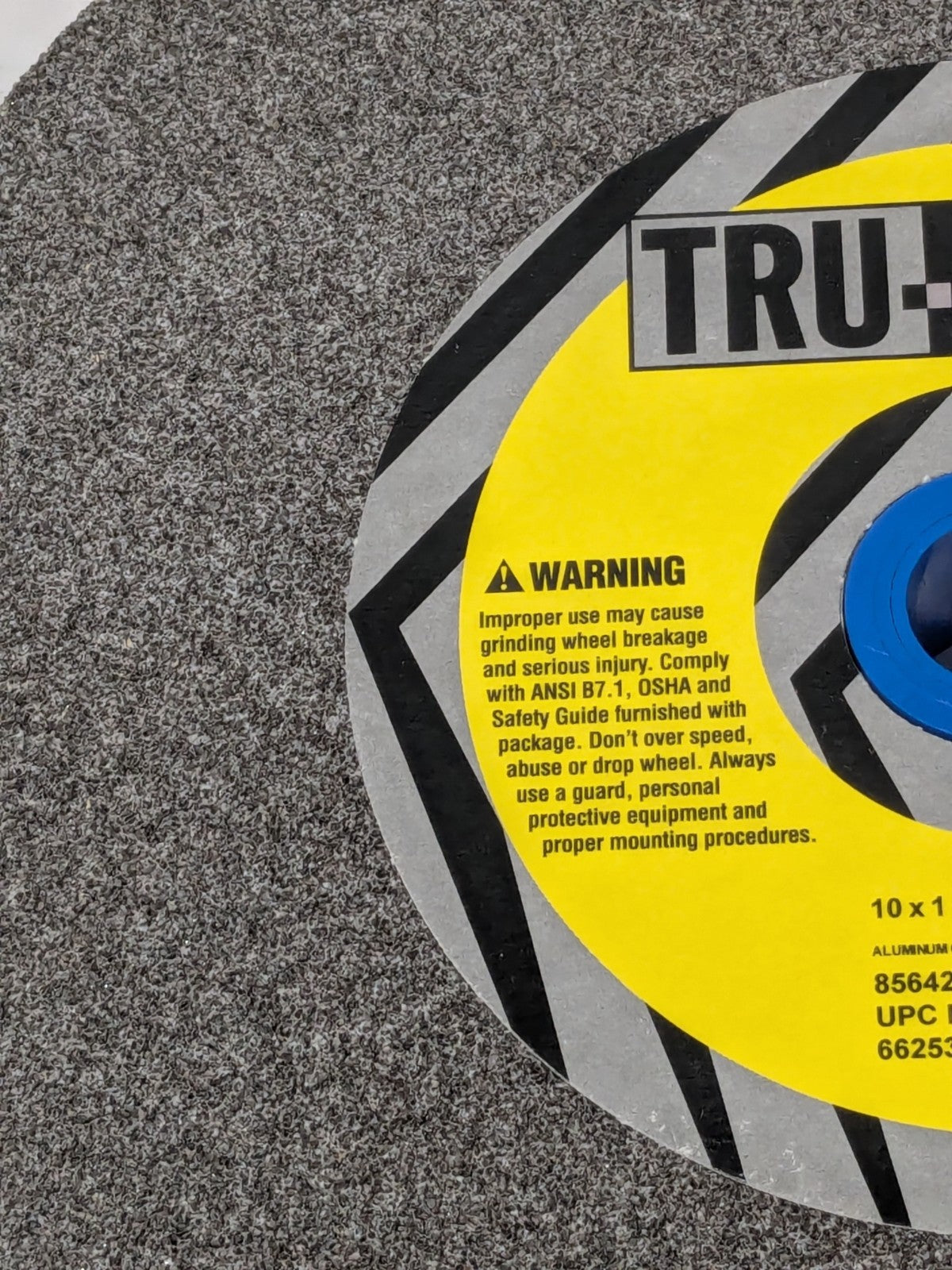 Tru-Maxx Grinding Wheel: 10" Dia, 1" Thick, 1-1/4" Hole Dia, 6625