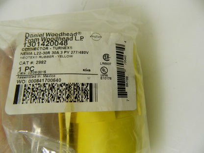Daniel Woodhead Super-Safeway Female Connector Locking Blade 4 Pole 5 Wire 2982