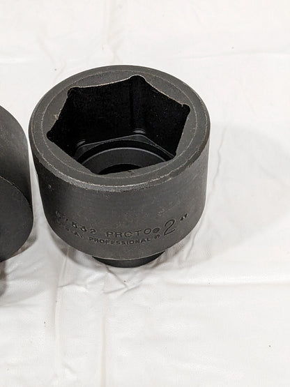Proto 2" Standard Impact Socket, 3/4" Drive, 6 Point Qty 2 J07532