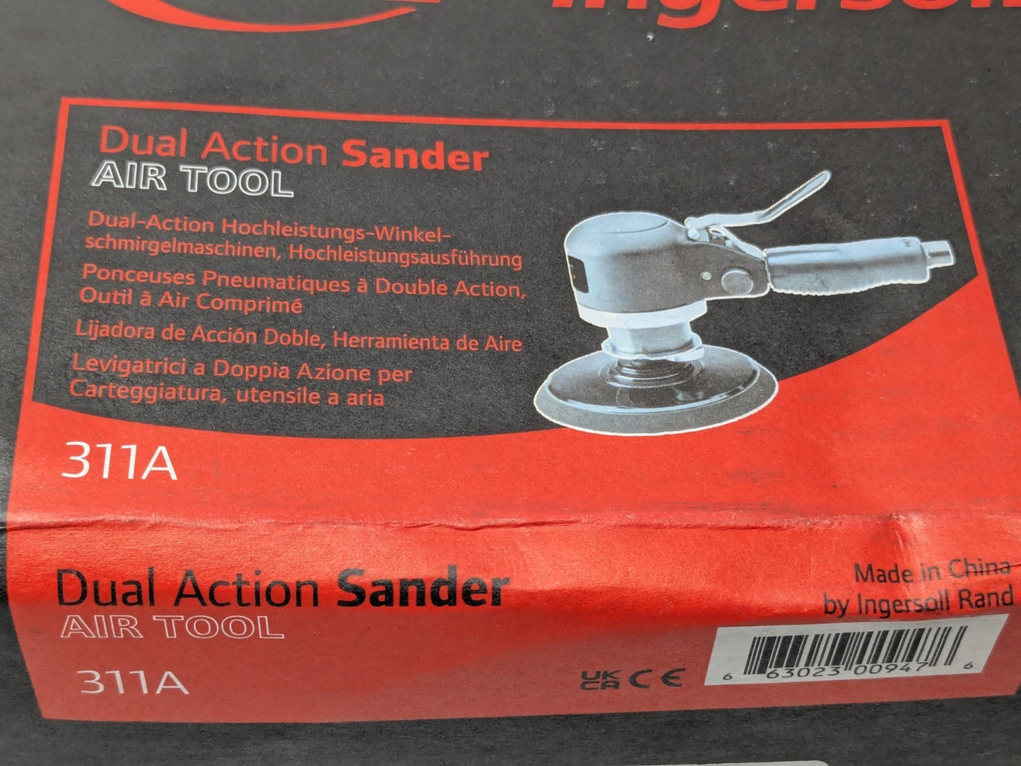Air Orbital Sander Round 6" Pad 12000 OPM 1/4" Inlet 311A