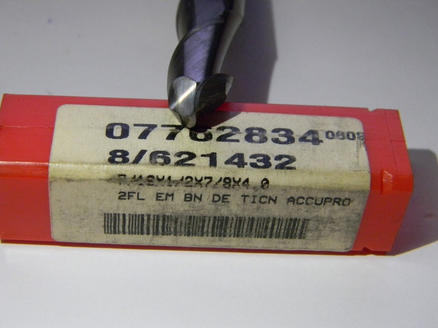 Accupro 7/16" x 1/2" x 7/8" x 4" Carb 2FL Double Ball End Mill  QTY 2  07762834