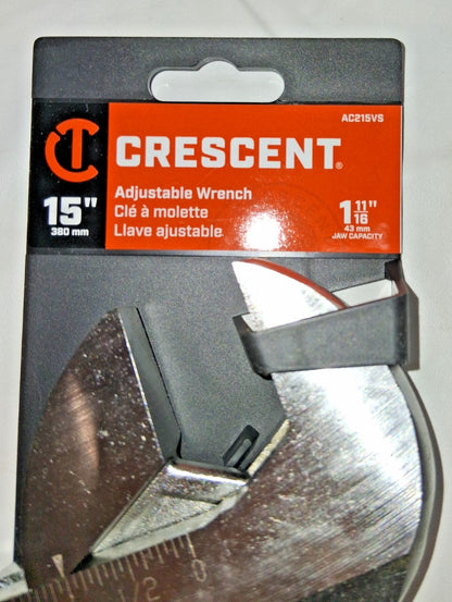 Crescent Adjustable Wrench 15 in OAL Steel AC2115VS
