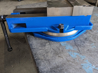 Unbranded Machine Vise: 6" Jaw Width Horizontal Swivel Base